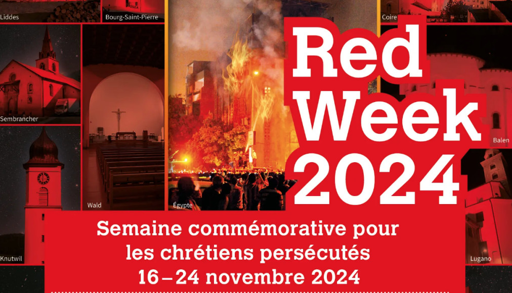 Extrait de l'affiche de la campagne RedWeek2024 Extrait de l'affiche de la campagne RedWeek2024 / ©ACN Suisse