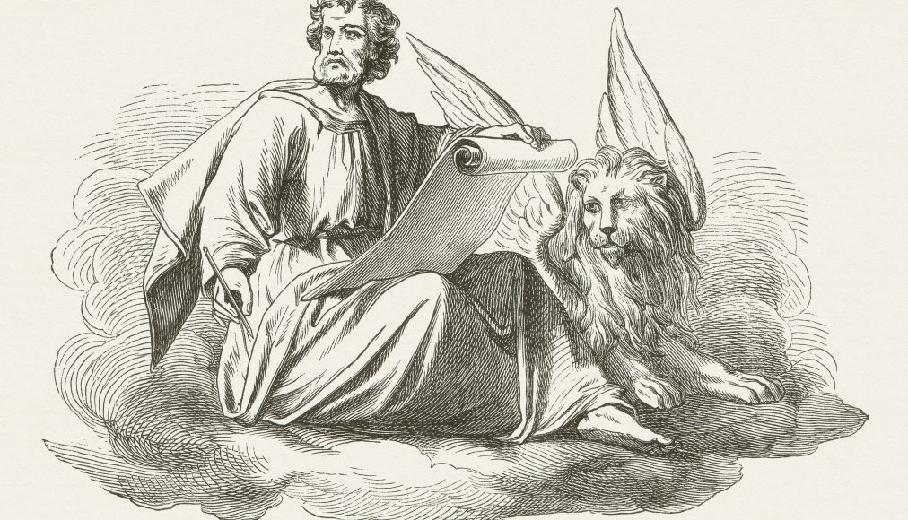 Représentation symbolique de l’évangéliste Marc. Gravure sur bois de 1877 inspirée d’une peinture de Julius Schnorr von Carolsfeld (1794 - 1872). Représentation symbolique de l’évangéliste Marc. Gravure sur bois de 1877 inspirée d’une peinture de Julius Schnorr von Carolsfeld (1794 - 1872). / @iStock
