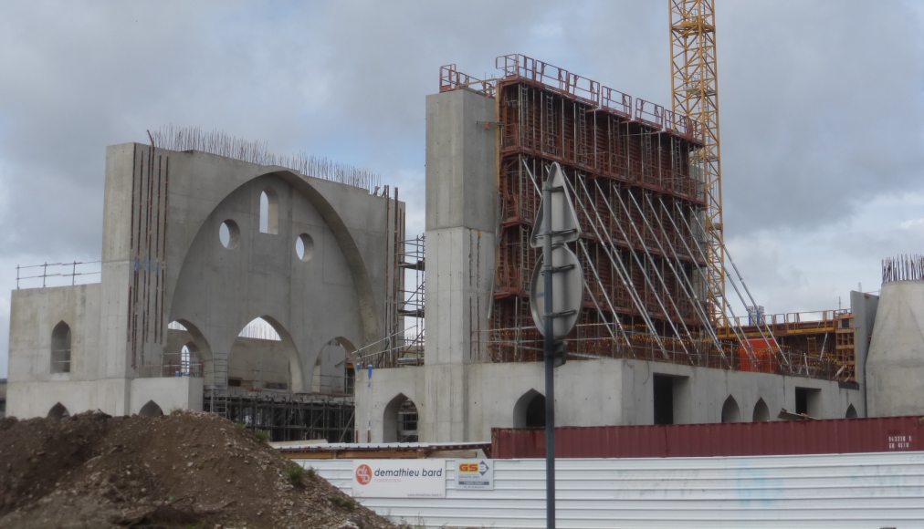 La mosquée Sultan Eyyub à Strasbourg en construction, 2019 La mosquée Sultan Eyyub à Strasbourg en construction, 2019 / ©Archi-Wiki/Burckel/CC BY-SA 4.0