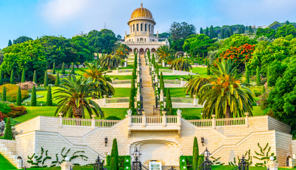 Les jardins au temple Bahaï de Haïfa en Israël. / ©iStock
