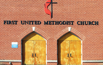 Entrée d&#039;une église méthodiste de Franklin dans le Tennessee / ©iStock / TennesseePhotographer